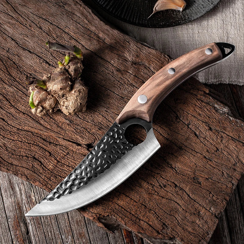 5.5" Meat Cleaver Knife Handmade Forged Boning Knife Serbian Chef Knife Stainless Steel Kitchen Knife Butcher Fish Knife