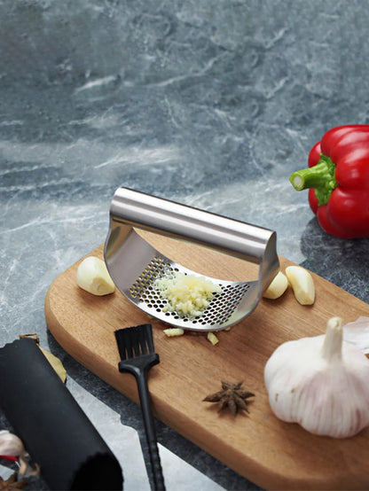 WORTHBUY Manual Stainless Steel Garlic Mincer Garlic Crusher Press For Fruit Vegetable Kitchen Gadget Manual Food Processors