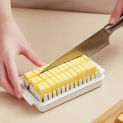 Butter cutting box butter cutter refrigerator crisper container storage seal with lid butter splitting box storage box