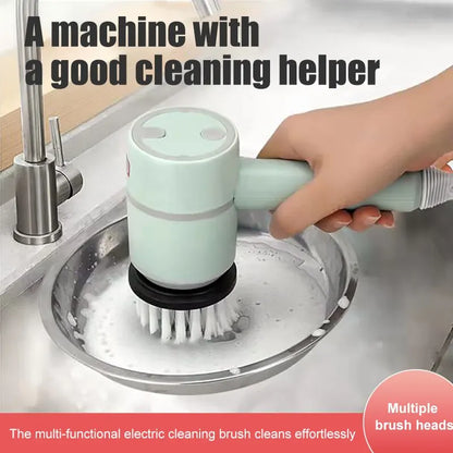 Electric Cleaning Brush Multi-functional Home USB Rechargeable Electric Rotary Scrubber Household Appliances Cleaning Gadget