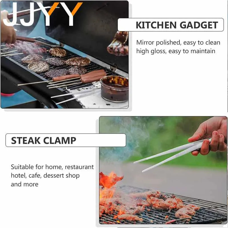 Multifunction Barbecue Tongs Food Tongs Food Clip Kitchen Gadgets Stainless Steel Churrasco Tweezers Clip Buffet BBQ Tool