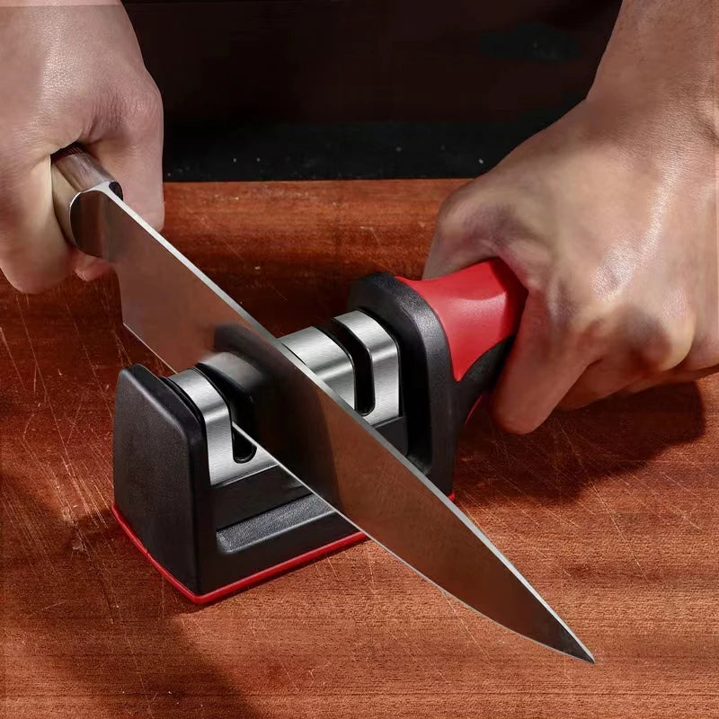 4-Stage Type Knife Sharpener Kitchen Professional Knife Sharpening Tool Quick Sharpener Diamond Coated Blades Kitchen Tool